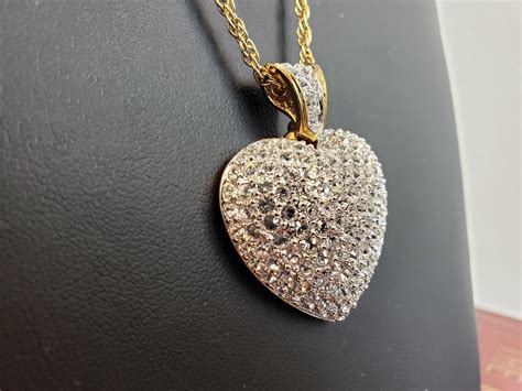 Swarovski Puffed Heart Pendant Necklace Swarovski Jewelry Swarovski