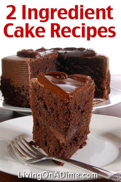 Easy Two Ingredient Cake Recipes Two Ingredient Cakes 2 Ingredient