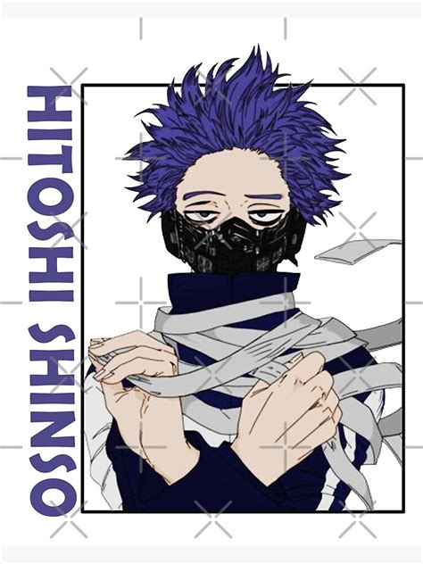 Hitoshi Shinso With Mask Buko No Hero Academia Mha Anime Poster By