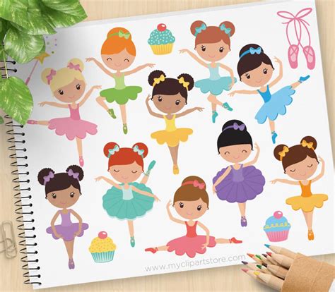 Little Ballerina Clipart Fairy Princess Clip Art Ballerina | Etsy | Ballerina clipart, Little ...