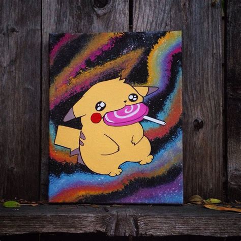 My Pikachu Painting What A Derp 11 X 14 Acrylics On Canvas Pokemon