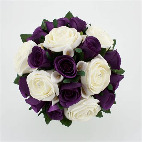 Firenze Flora Beautiful Purple Wedding Bouquet