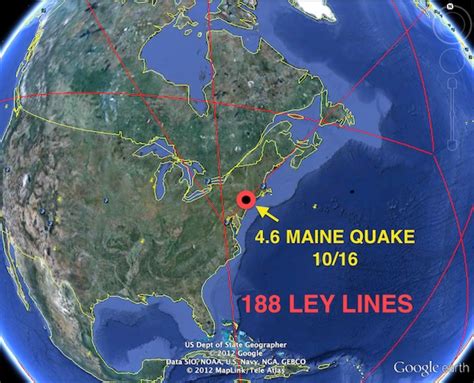 Rare Maine Quake Hits Dead Center Of 188 Ley Lines Again Wow