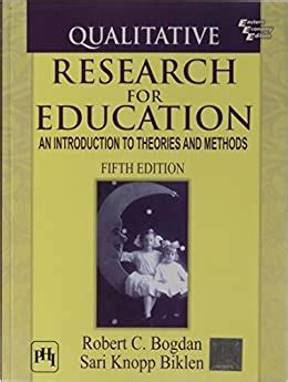 Research methods are split broadly into quantitative and qualitative methods. Qualitative Research for Education: An Introduction to ...