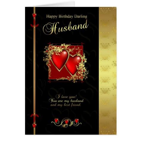 Husband Birthday Card Happy Birthday Husband Zazzle