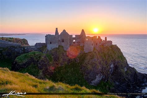 Dunluce Castle Northern Ireland Old Castle Ruins Royal Stock Photo