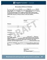 Revocation Of Power Of Attorney Texas Pictures