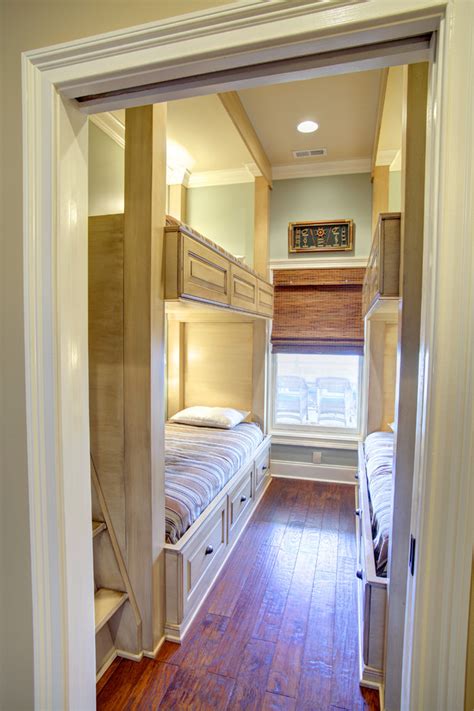 Pretty Bunk Bed With Stairsin Kids Beach Style With Good
