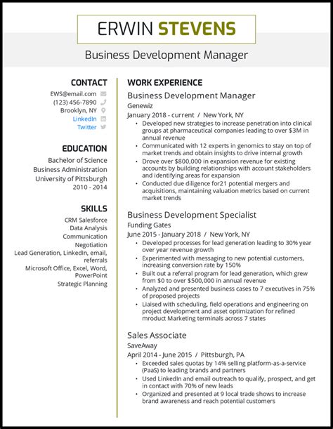 14 Business Development Resume Examples For 2024