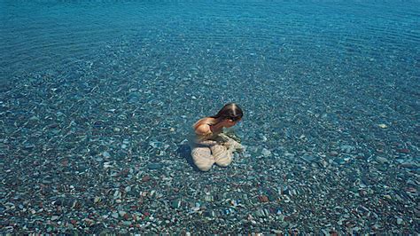 Photographs Form Ocean Woman Nude Corse Corsica Mediterranean Island