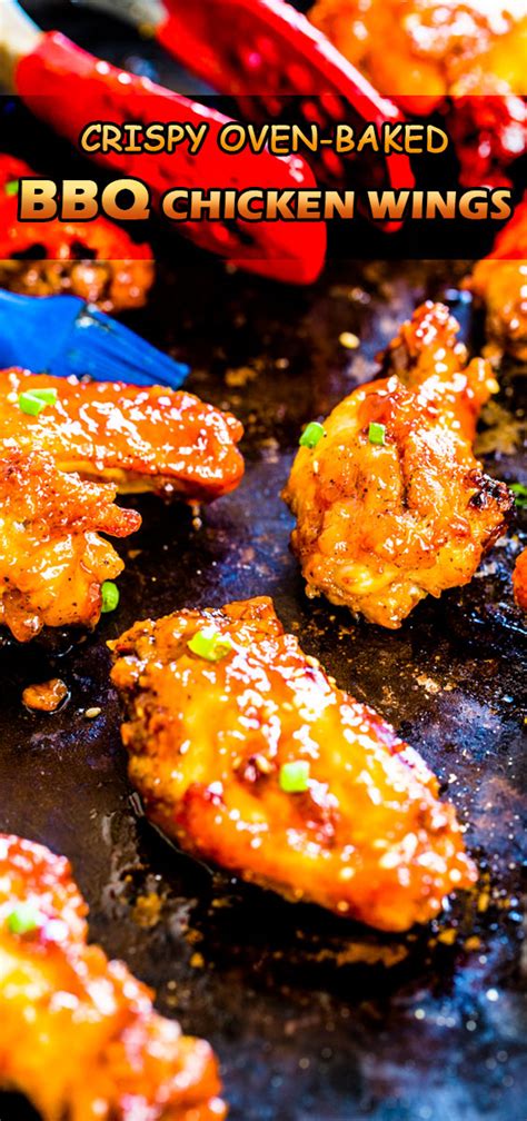 Bake in the preheated oven until juices start to appear, about 10 minutes. Crispy Oven-baked BBQ Chicken Wings Recipe (Sweet & Spicy)