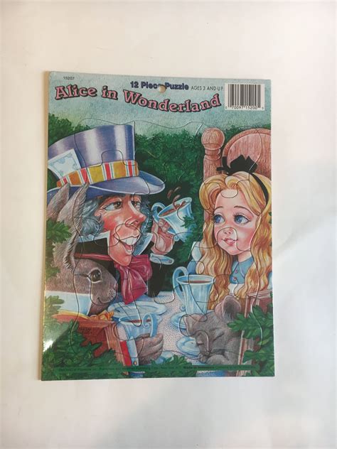 Alice In Wonderland Frame Tray Puzzle Etsy Alice In Wonderland