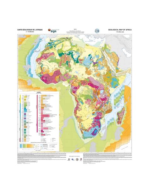 Geological Map Of Africa Gis Ccgm