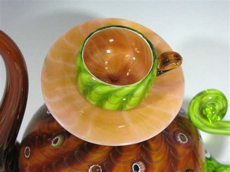 Christian Thirion Art Glass Teapot Lot 3