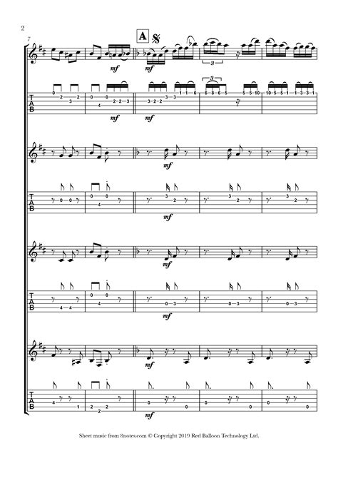 A G Villoldo El Choclo Tango Sheet Music For Guitar Ensemble