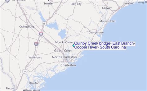 Quinby Creek Bridge East Branch Cooper River South Carolina Tide