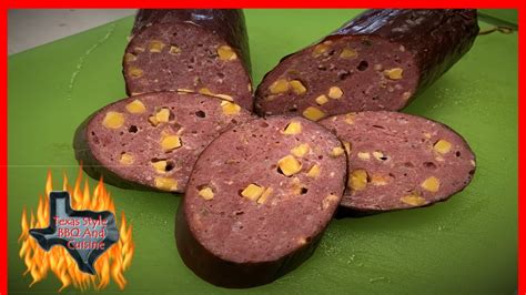 Smoked Venison Jalapeno Cheddar Summer Sausage Recipe