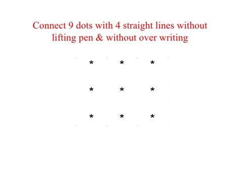 Please note that these are not points but circular dots which can be joined by three straight lines even without thick pen. 9 Dots