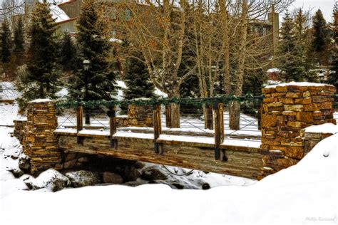 Snowy Bridge Snow Covered Bridge In Breckinridge Colorado ♠swag♠