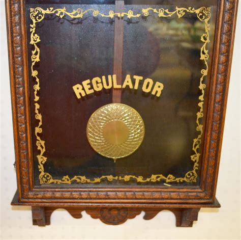 Sold Price Antique Oak Sessions Store Regulator Clock To Signed
