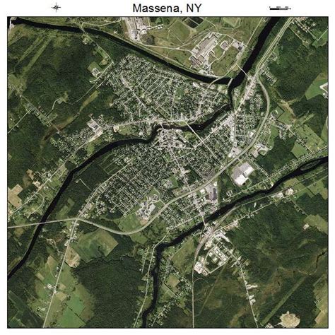 Aerial Photography Map Of Massena Ny New York