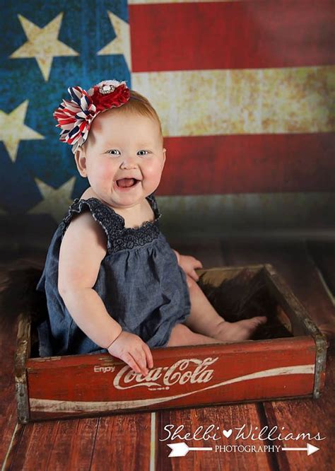 6ft X 6ft 4th Of July Portrait Photography Backdrop American Flag