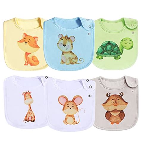 Cotton Waterproof Baby Bibs For Girls For Drool Teething With Snaps