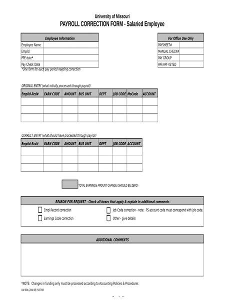 Free 14 Employee Correction Forms In Pdf