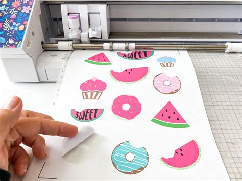 Print And Cut Silhouette Cameo 4 Beginner Sticker Tutorial Free