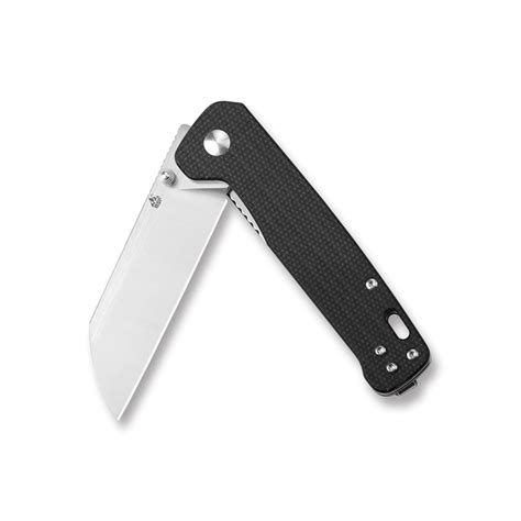 Qsp Penguin Folding Knife Black Micarta Handle D2 Plain Edge 2 Tone