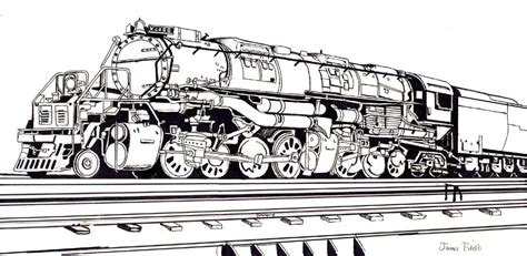 Big Up Boy Train Free Coloring Pages