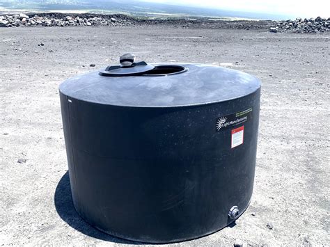 Water Tank 500 Gallon Short Black Lm Big Island