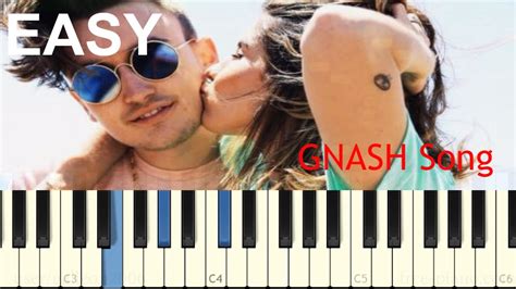 Gnash I Hate U I Love U Piano Tutorial Slow Youtube