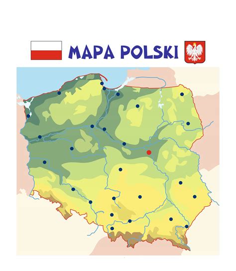 Poľská mapa magnetická rohož na doplnenie zásahu