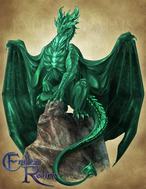 Endless Realms Bestiary Emerald Dragon By Jocarra On Deviantart