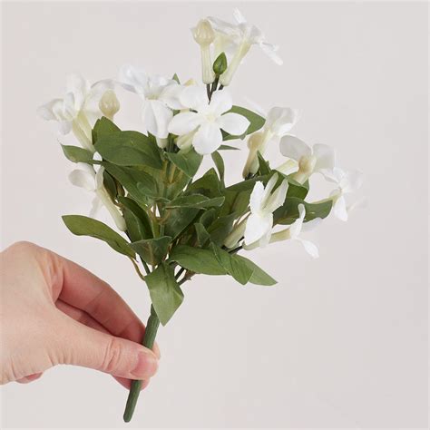Artificial White Stephanotis Bush Bushes Bouquets Florals Craft