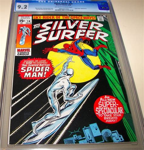Silver Surfer 14 1970 Cgc Nm 92 Classic Spider Man Cover