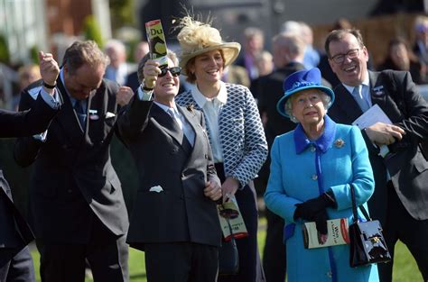 Queen Watches As Her Horse Wins At Newbury Races