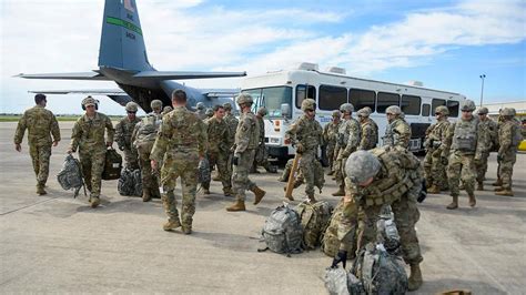 Operation Faithful Patriot 1st 100 Us Troops Arrive To Serve At Border Defense Official Says