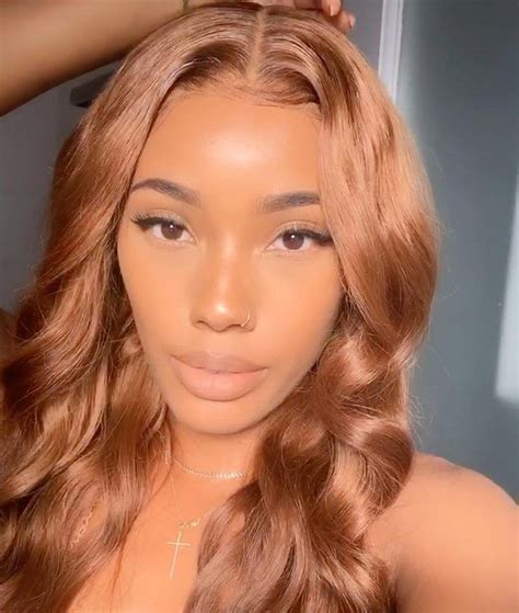 Hazel Is A Ginger Wig Human Hair Lace Front Wig Dyed In Trendy