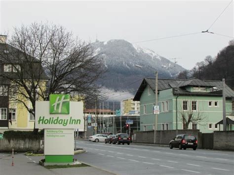 This property is rated 4 stars. Just outside the hotel - Picture of Holiday Inn Salzburg ...