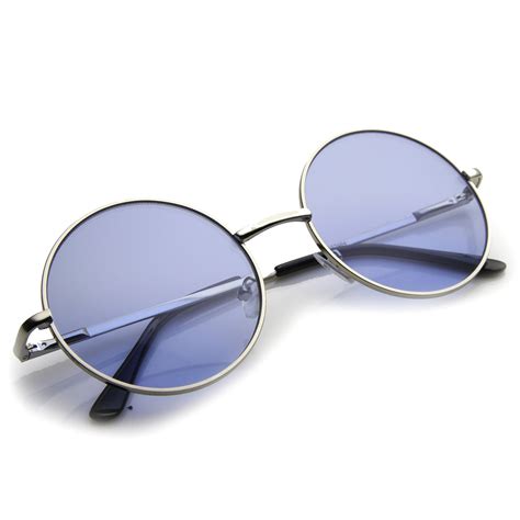 Womens Round Sunglasses With Uv400 Protected Composite Lens Sunglass La