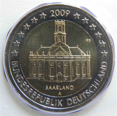 Allemagne 2 Euro Commémorative 2009 Sarre Ludwigskirche A