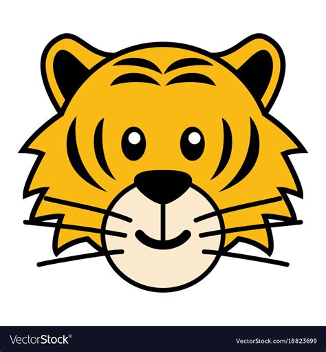 A collection of the top 50 cute tiger wallpapers and backgrounds available for download for free. Simple cartoon of a cute tiger Royalty Free Vector Image