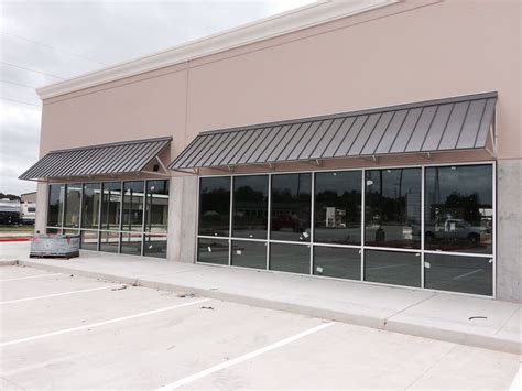 American Construction Of Texas Commercial Metal Awnings And Canopies