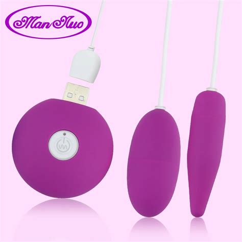 man nuo usb charging super strong vibration double egg vibrators 20 frequency sex toys for women