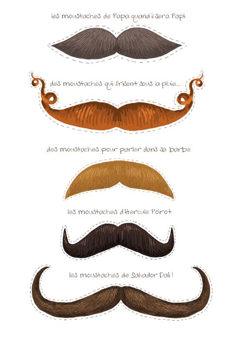Free Printable Silly Mustaches Mustache Template Fake Mustaches