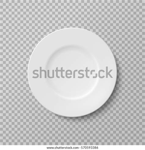 Plate Isolated Vector Object On Transparent Stock Vector Royalty Free