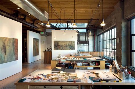 Artists Studio A Former Warehouse With Contemporary Interior And