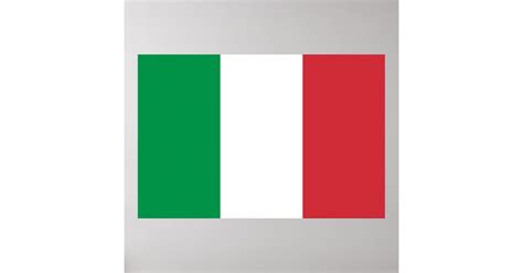 Italian Flag Print Zazzle